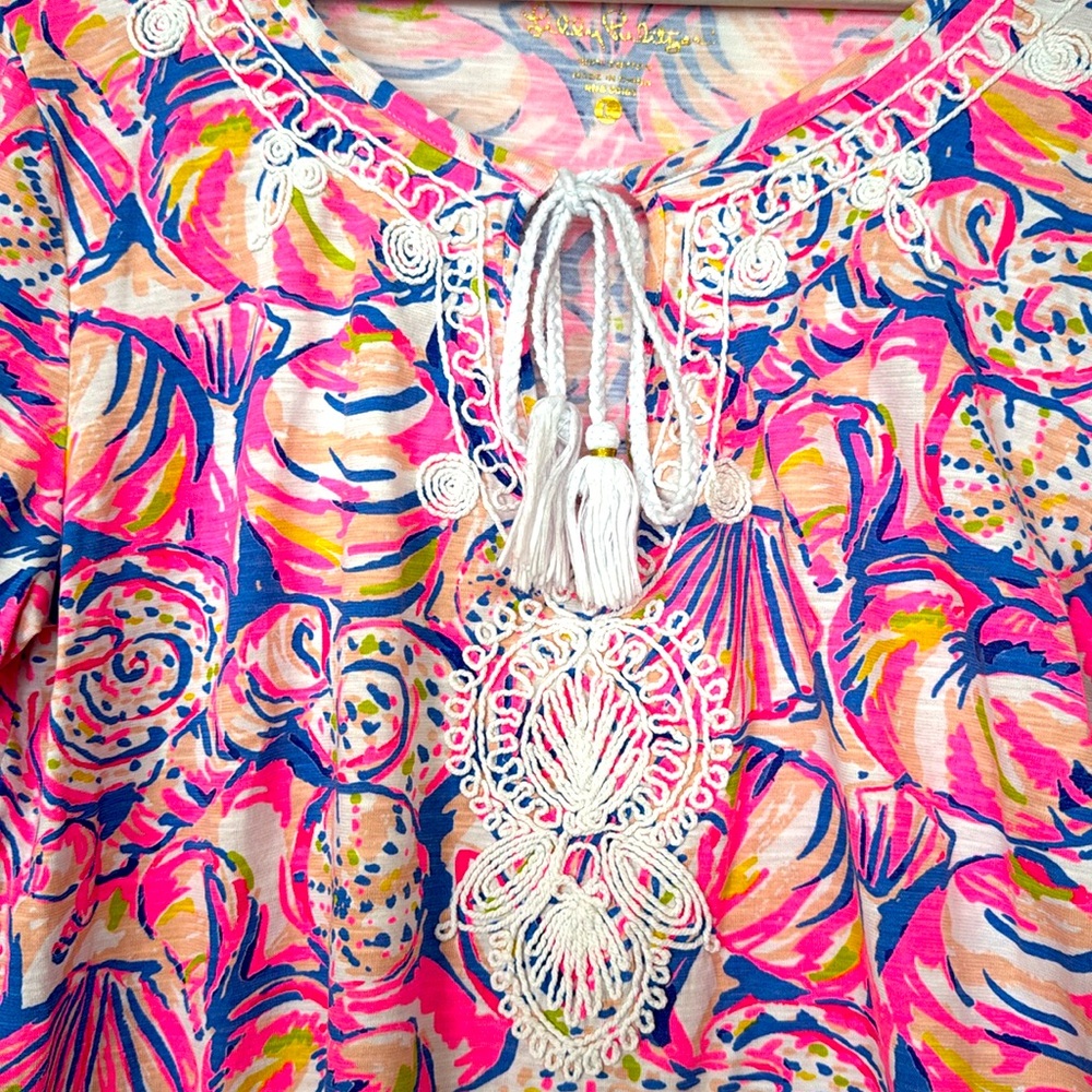 Lily Pulitzer Hollie Top Shell of a Time GUC Size L